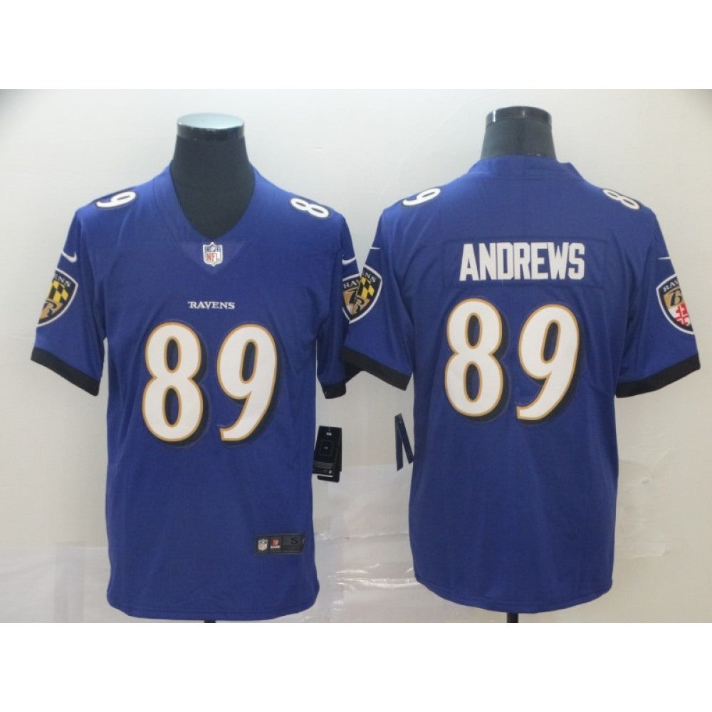 Men's Baltimore Ravens #89 Mark Andrews Blue Vapor Untouchable Limited NFL Jersey 