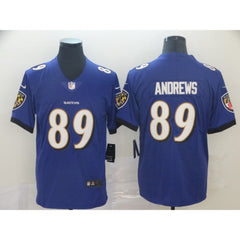 Men's Baltimore Ravens #89 Mark Andrews Blue Vapor Untouchable Limited NFL Jersey 