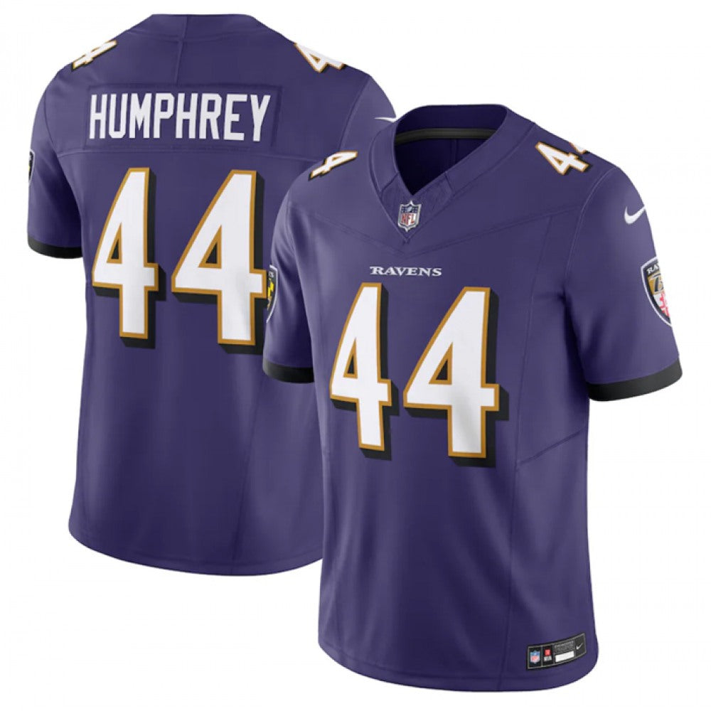 Men's Baltimore Ravens #44 Marlon Humphrey Purple 2023 F.U.S.E Vapor Jersey 