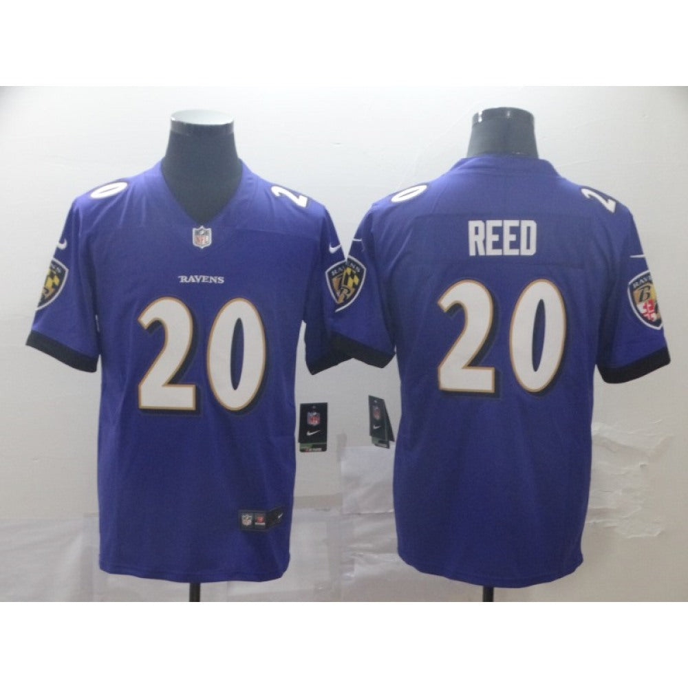 Men's Baltimore Ravens #20 Ed Reed Purple Vapor Untouchable NFL Jersey 