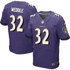 Ravens #32 Eric Weddle Purple Team Color Men's Stitched NFL New Elite Jersey 