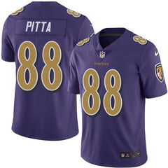 Ravens #88 Dennis Pitta Purple Men's Stitched NFL Limited Rush Jersey 