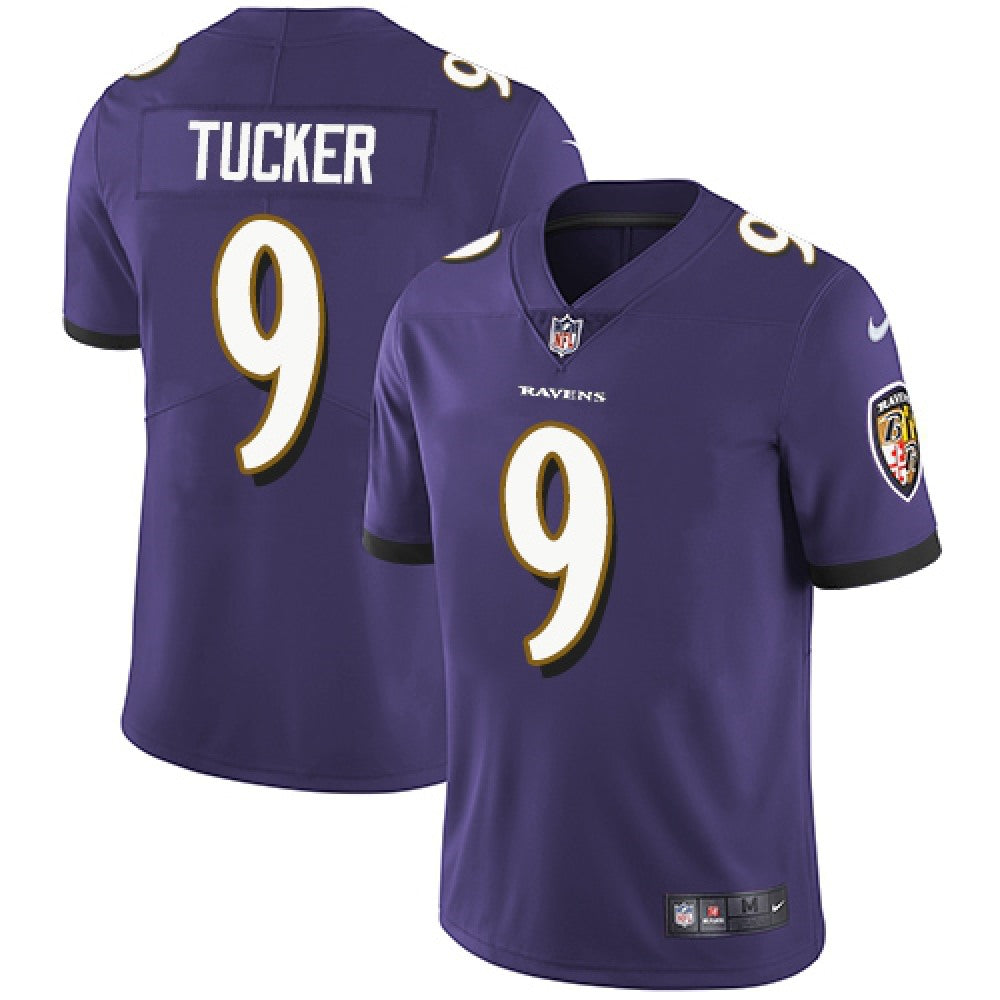 Men's Baltimore Ravens #9 Justin Tucker Purple NFL Vapor Untouchable Limited Jersey 
