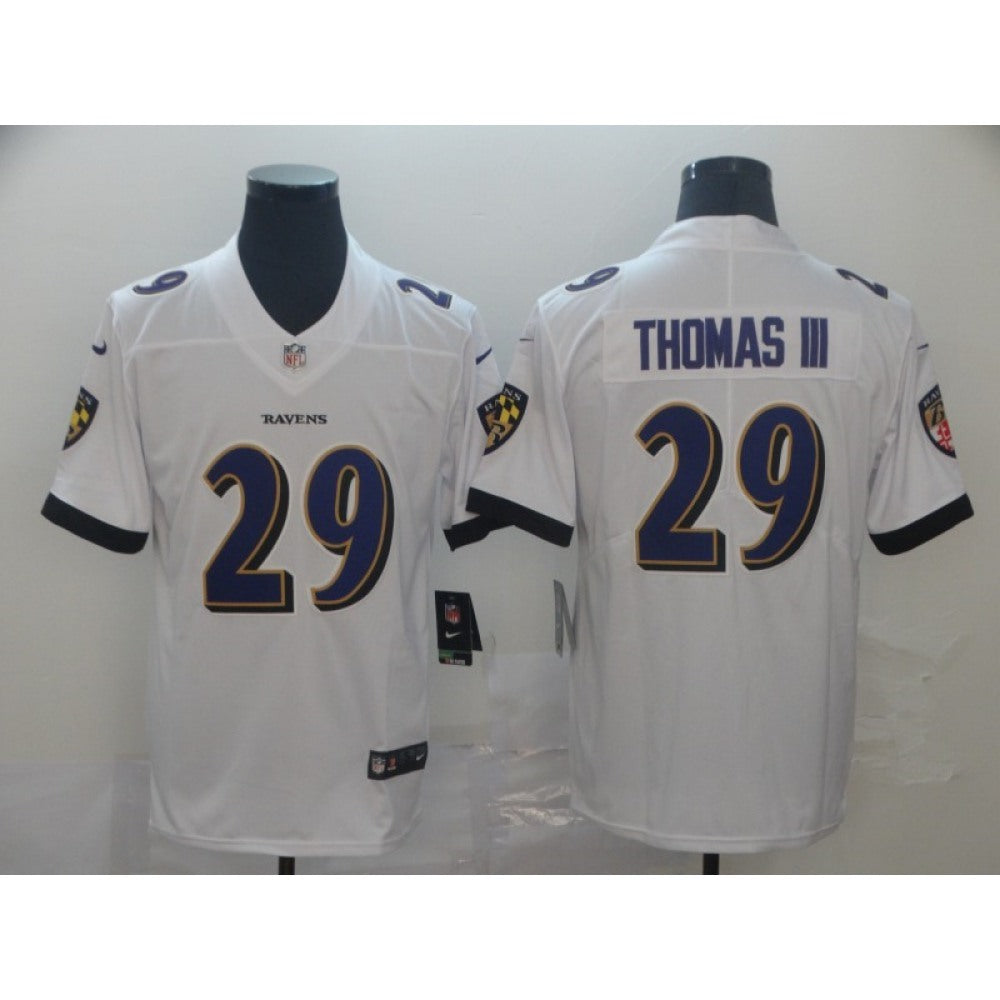 Men's Baltimore Ravens #29 Earl Thomas III White Vapor Untouchable NFL Jersey 
