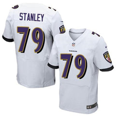 Ravens #79 Ronnie Stanley White Men's Stitched NFL New Elite Jersey 