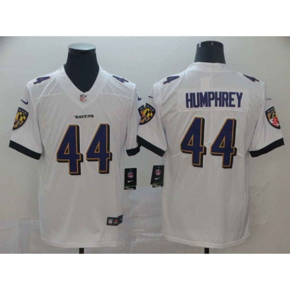 Men's Baltimore Ravens #44 Marlon Humphrey White Vapor Untouchable Limited NFL Jersey 