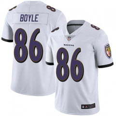 Men's Baltimore Ravens #86 Nick Boyle White Vapor Untouchable Limited Jersey 