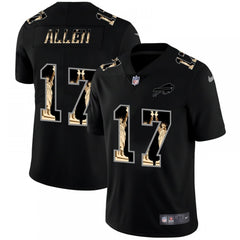 Men's Buffalo Bills #17 Josh Allen 2019 Black Statue of Liberty Limited Stitched NFL Jersey 