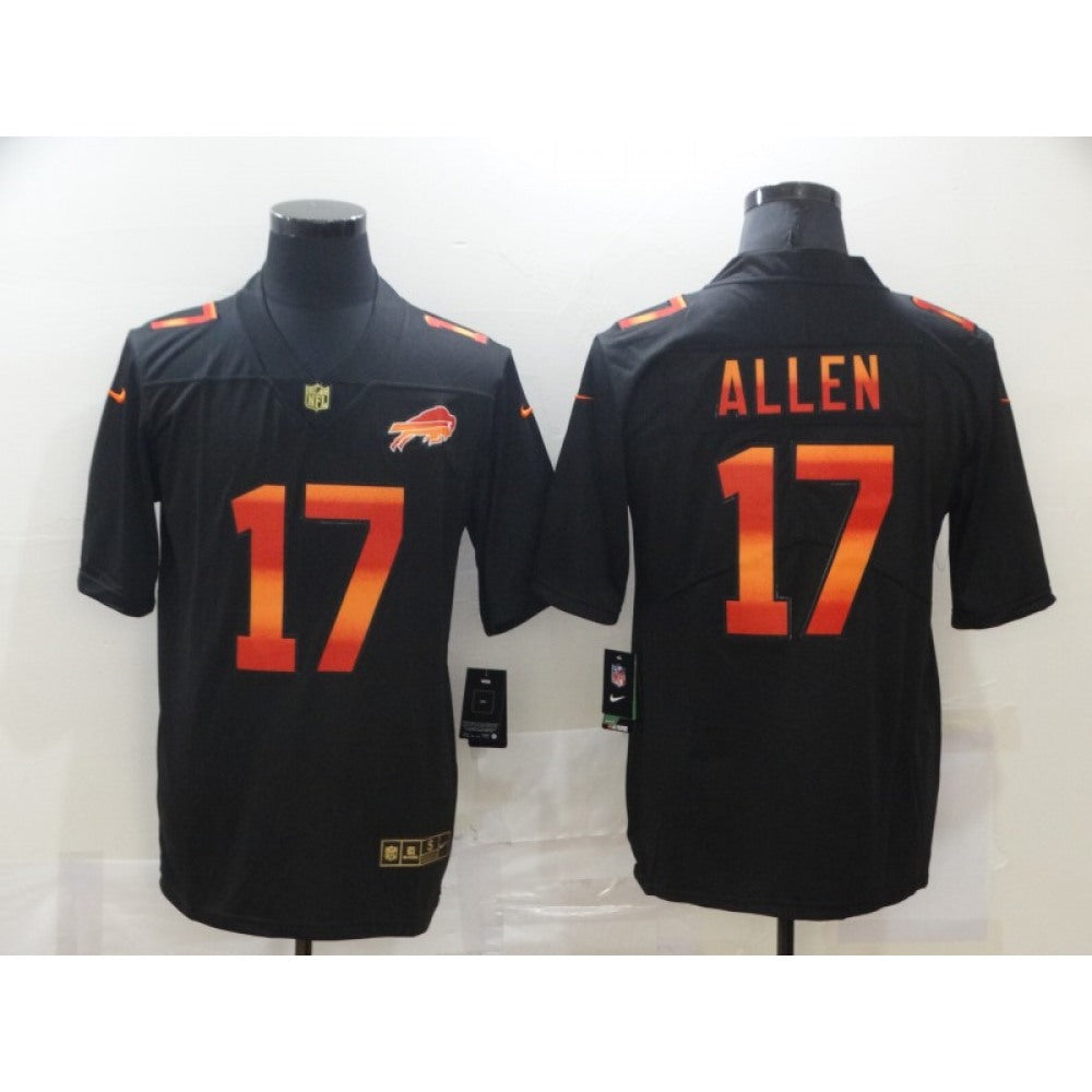 Men's Buffalo Bills #17 Josh Allen 2020 Black Fashion Limited Stitched Jersey 