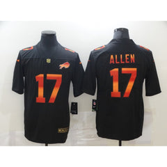 Men's Buffalo Bills #17 Josh Allen 2020 Black Fashion Limited Stitched Jersey 