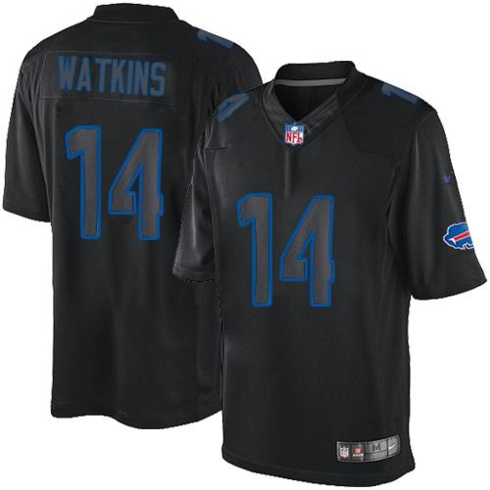 Men's Buffalo Bills ACTIVE PLAYER Black Impact Limited Stitched Jersey 