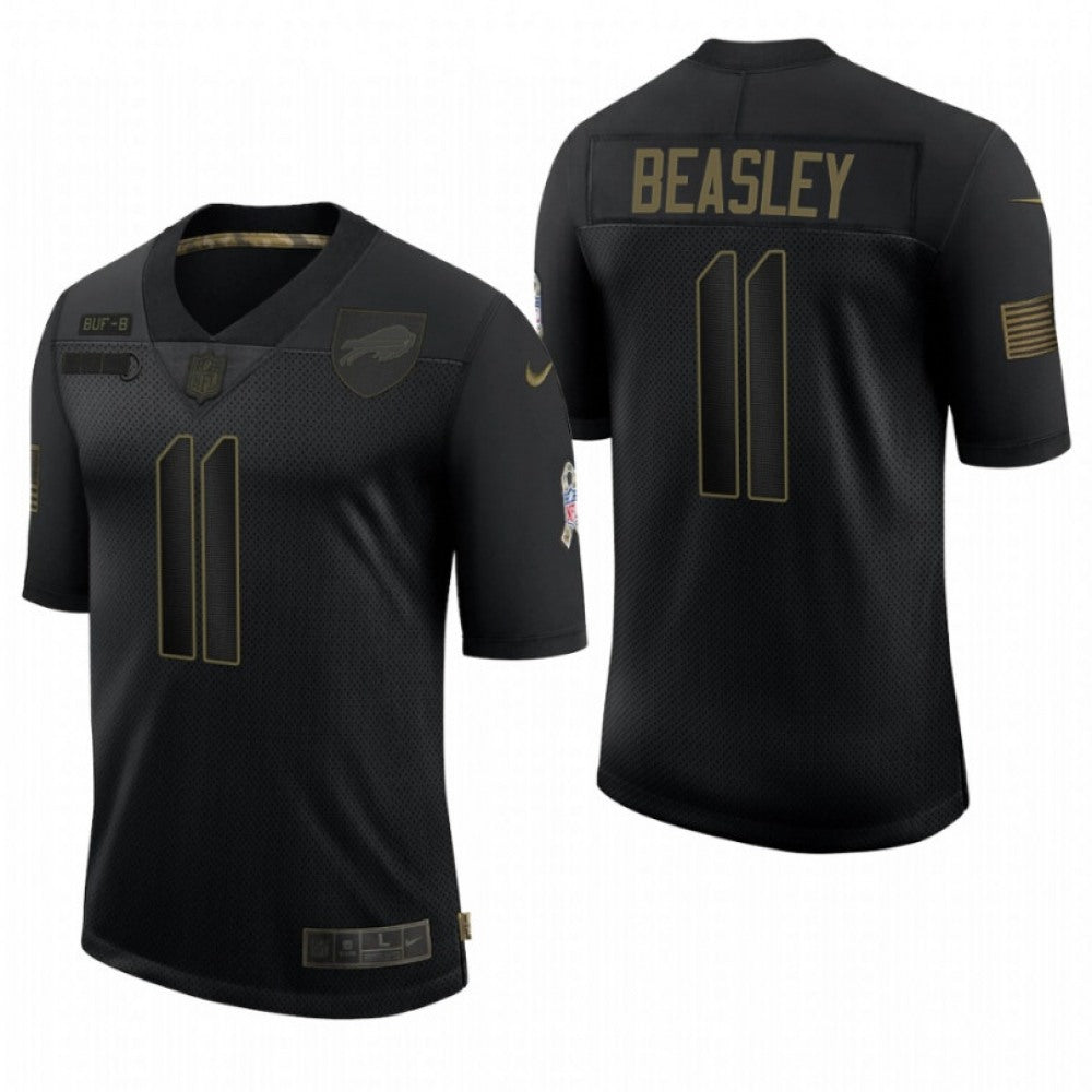 Men's Buffalo Bills #11 Cole Beasley Black Salute To Service Limited Stitched NFL Jersey 