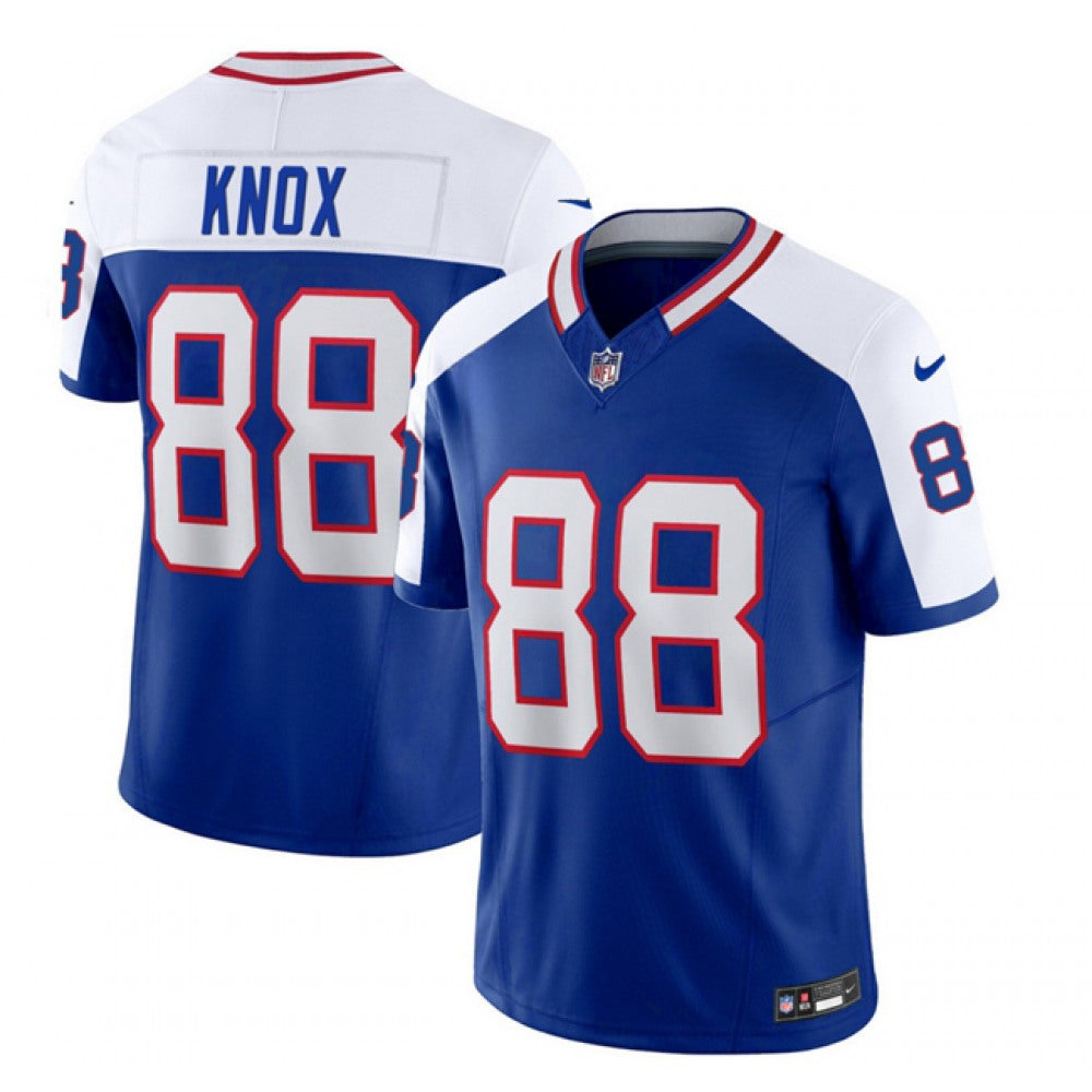 Men's Buffalo Bills #88 Dawson Knox Blue/White 2023 F.U.S.E. Throwback Vapor Untouchable Limited Stitched Jersey 