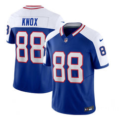 Men's Buffalo Bills #88 Dawson Knox Blue/White 2023 F.U.S.E. Throwback Vapor Untouchable Limited Stitched Jersey 