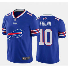 Men's Buffalo Bills #10 Jake Fromm Blue 2020 Team Big Logo Limited Stitched Jersey 