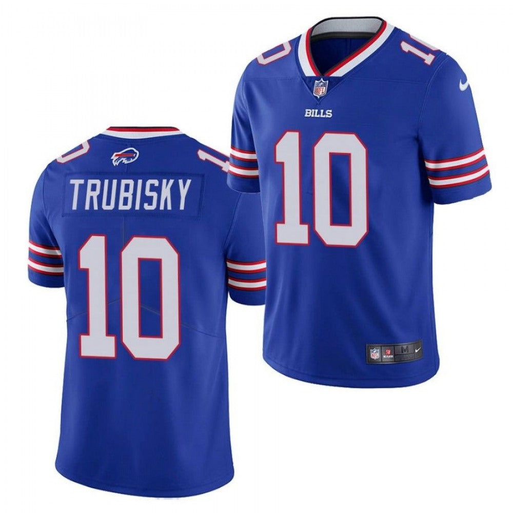 Men's Buffalo Bills #10 Mitchell Trubisky Blue Vapor Untouchable Limited Stitched Jersey 