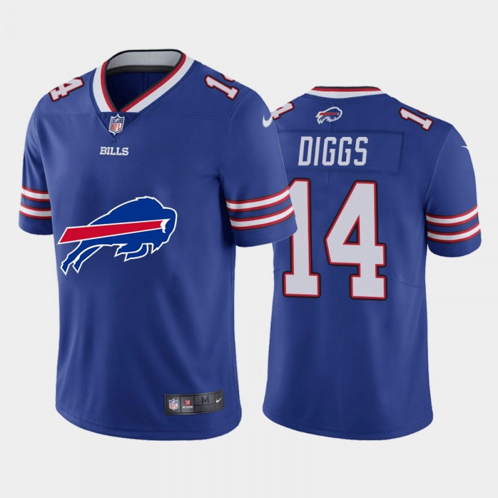 Men's Buffalo Bills #14 Stefon Diggs Blue 2020 Team Big Logo Limited Stitched Jersey 
