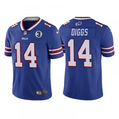 Men's Buffalo Bills #14 Stefon Diggs Blue With NO.3 Patch Vapor Untouchable Limited Stitched NFL Jersey 
