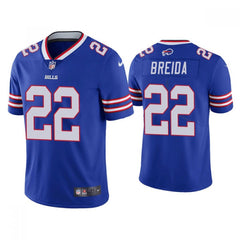 Men's Buffalo Bills #22 Matt Breida Blue Vapor Untouchable Limited Stitched Jersey 