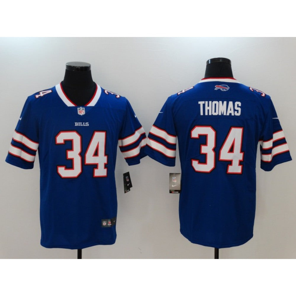 Men's Buffalo Bills #34 Thurman Thomas Blue Vapor Untouchable Limited Stitched NFL Jersey 