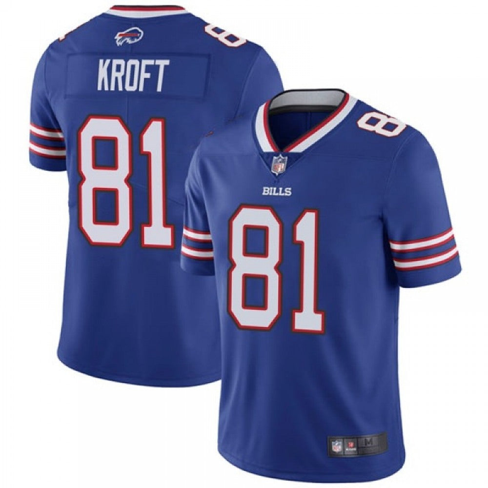 Men's Buffalo Bills #81 Tyler Kroft Blue Vapor Untouchable Limited Stitched Jersey 