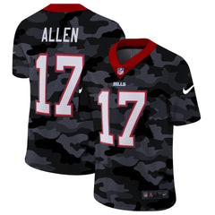 Men's Buffalo Bills #17 Josh Allen 2020 Camo Limited Stitched Jersey 