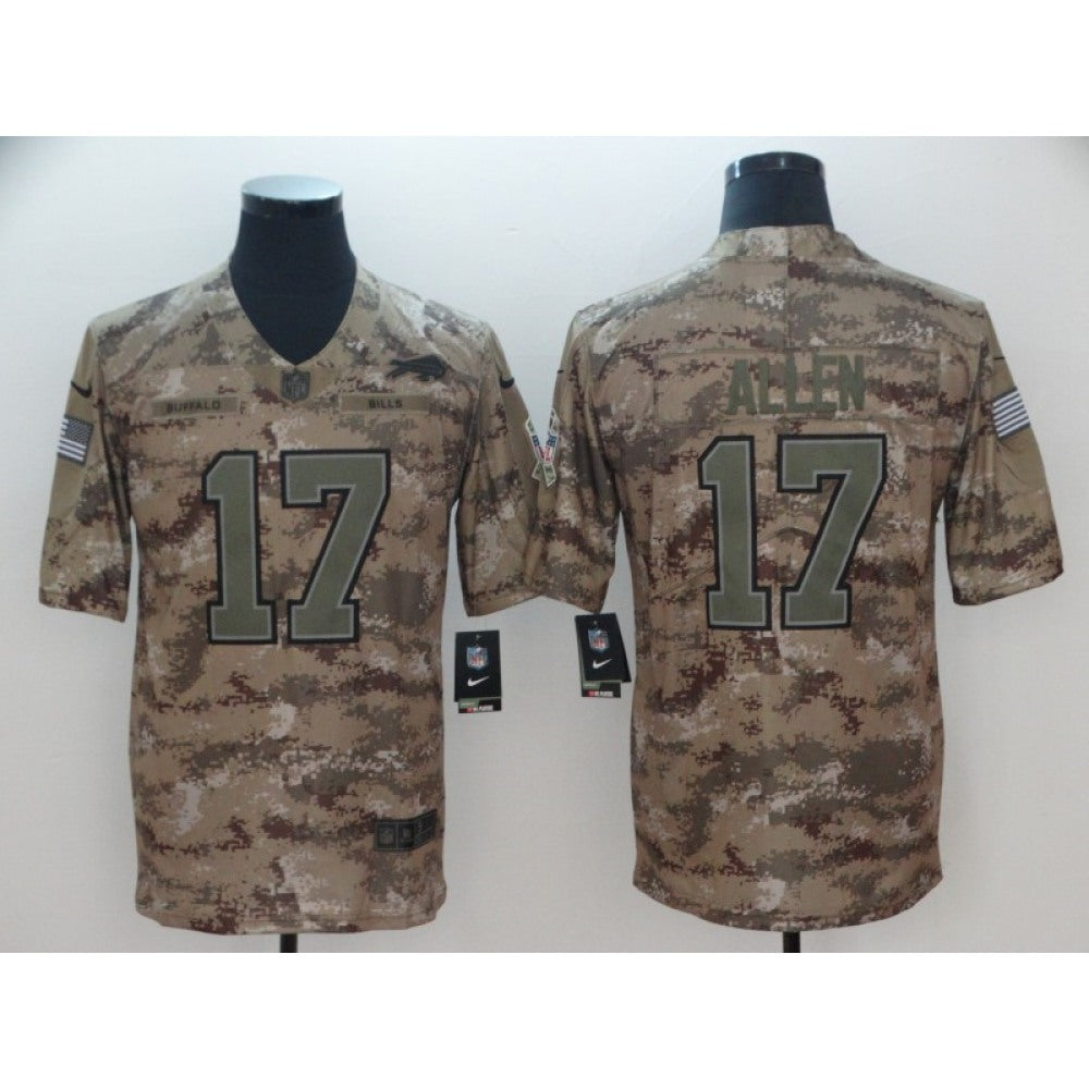 Men's Buffalo Bills #17 Josh Allen 2018 Camo Salute to Service Limited Stitched NFL Jersey 