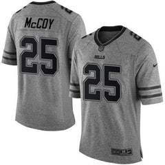 Bills #25 LeSean McCoy Gray Men's Stitched NFL Limited Gridiron Gray Jersey 