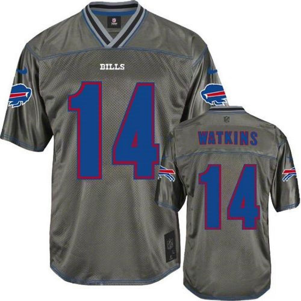 Bills #14 Sammy Watkins Grey Men's Stitched NFL Elite Vapor Jersey 