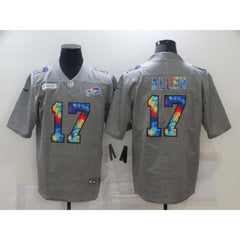 Men's Buffalo Bills #17 Josh Allen 2020 Grey Crucial Catch Limited Stitched Jersey 