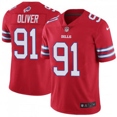 Men's Buffalo Bills #91 Ed Oliver Red Vapor Untouchable Limited Stitched NFL Jersey 