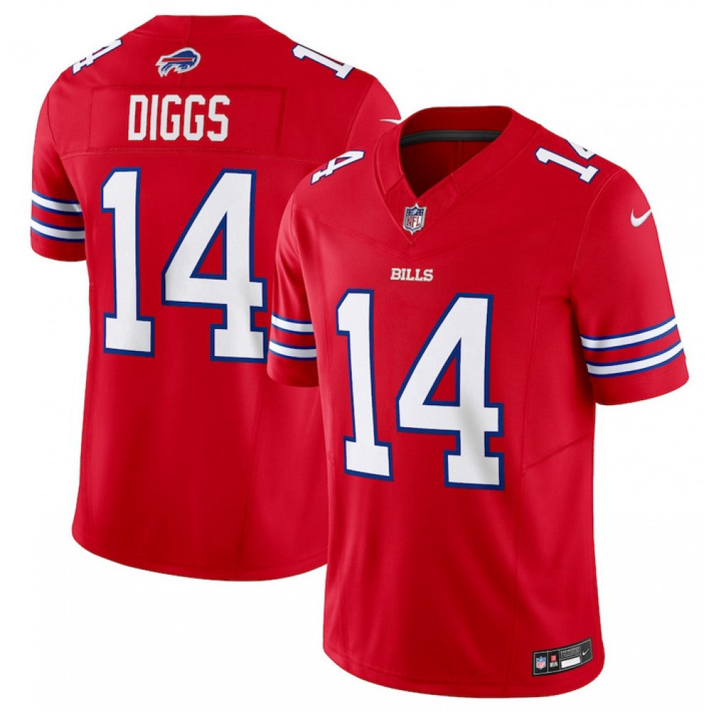 Men's Buffalo Bills #14 Stefon Diggs Red 2023 F.U.S.E. Vapor Untouchable Limited Stitched Jersey 