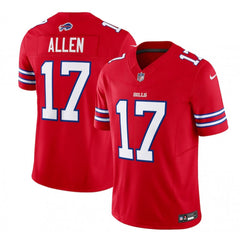 Men's Buffalo Bills #17 Josh Allen Red 2023 F.U.S.E. Vapor Untouchable Limited Stitched Jersey 