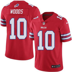 Bills #10 Robert Woods Red Men's Stitched NFL Elite Rush Jersey 