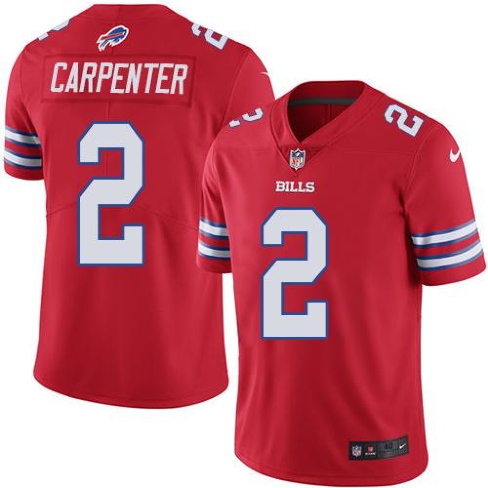 Bills #2 Dan Carpenter Red Men's Stitched NFL Elite Rush Jersey 