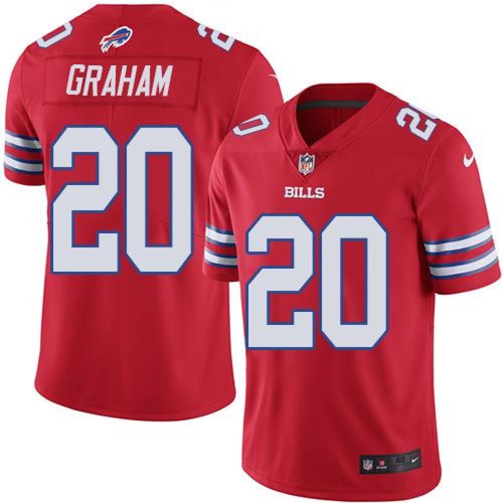Bills #20 Corey Graham Red Men's Stitched NFL Elite Rush Jersey 
