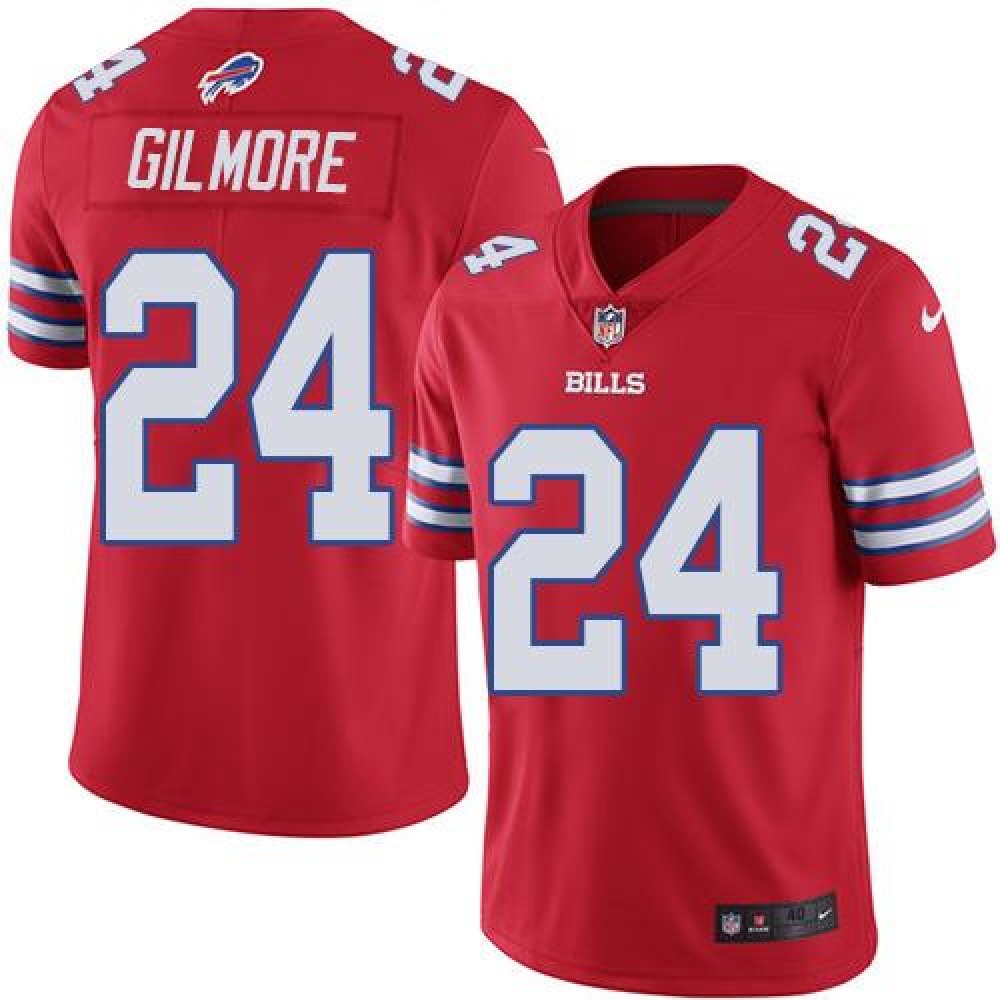 Bills #24 Stephon Gilmore Red Men's Stitched NFL Elite Rush Jersey 