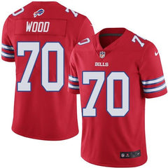Bills #70 Eric Wood Red Men's Stitched NFL Elite Rush Jersey 