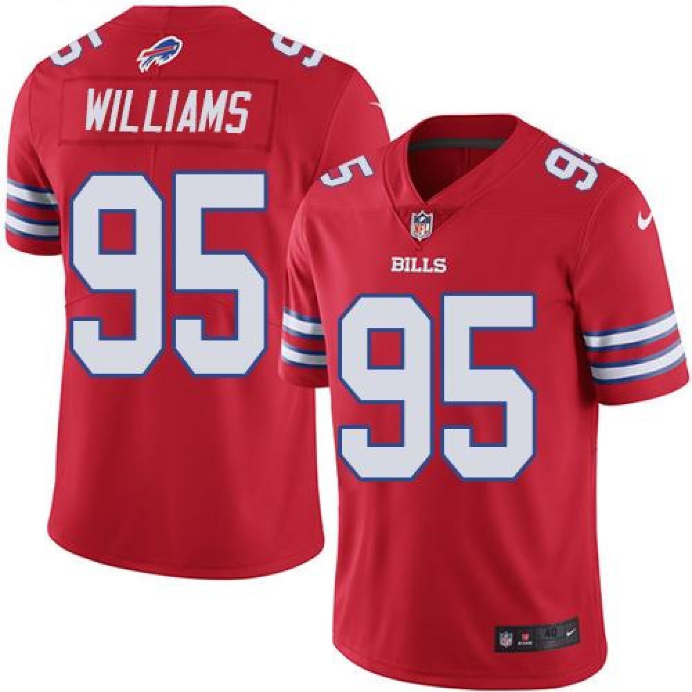 Bills #95 Kyle Williams Red Men's Stitched NFL Elite Rush Jersey 