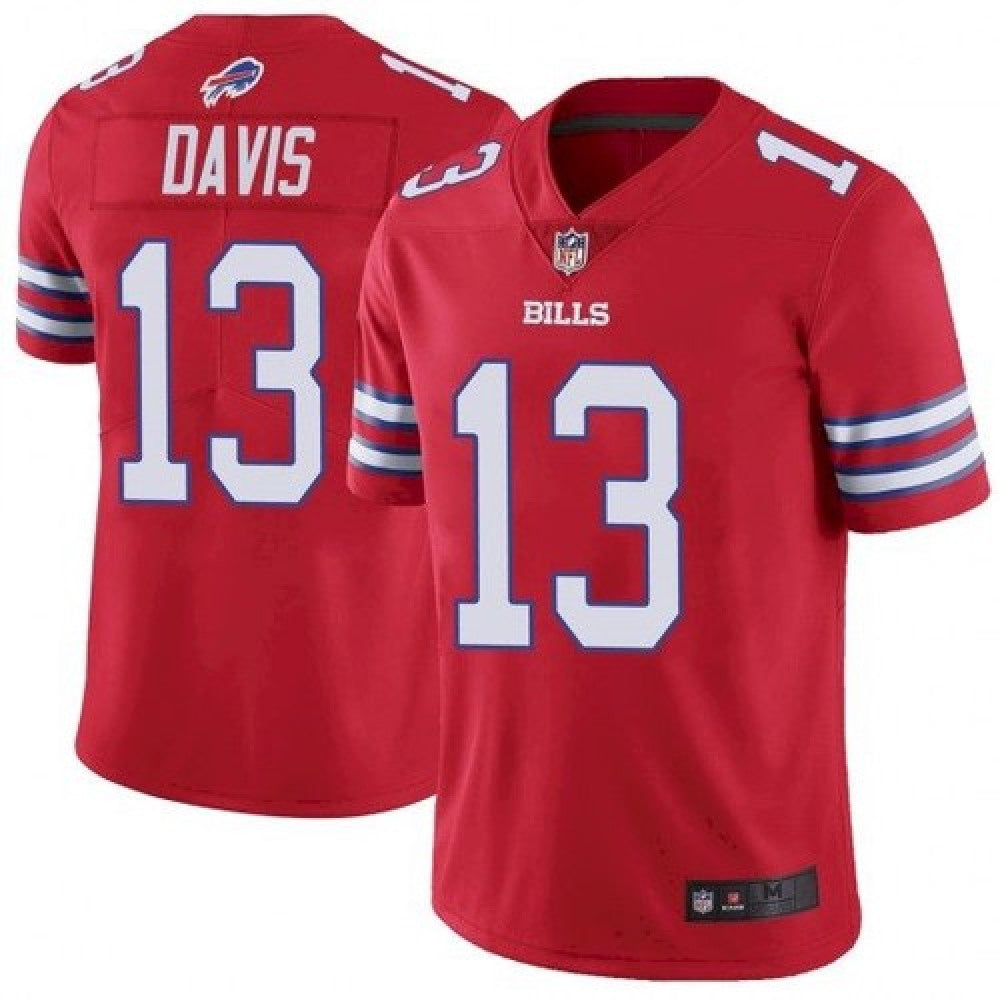 Men's Buffalo Bills #13 Gabriel Davis Red Vapor Untouchable Limited Stitched Jersey 