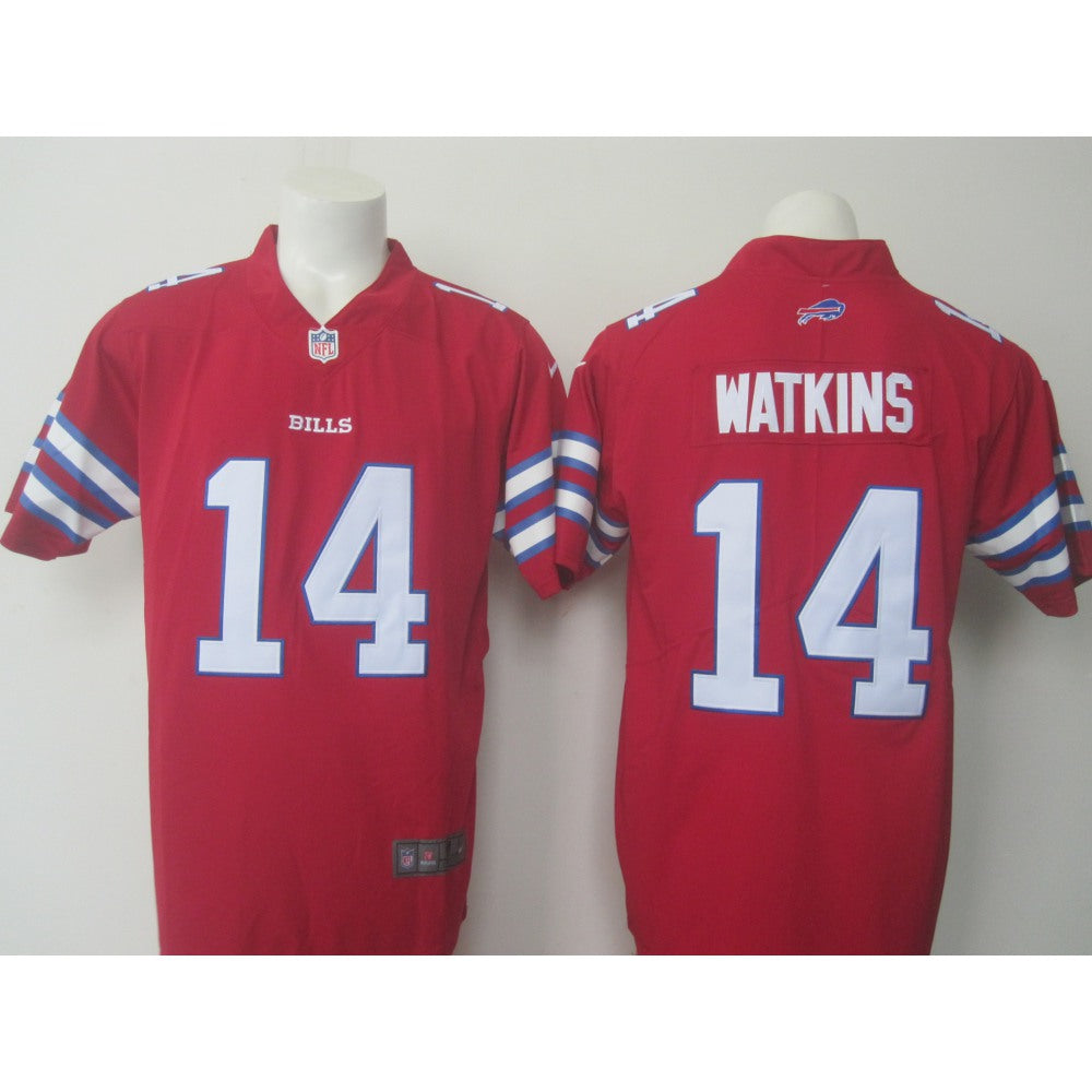 Men's Bills #14 Sammy Watkins Red Limited Rush Stitched NFL Jersey 