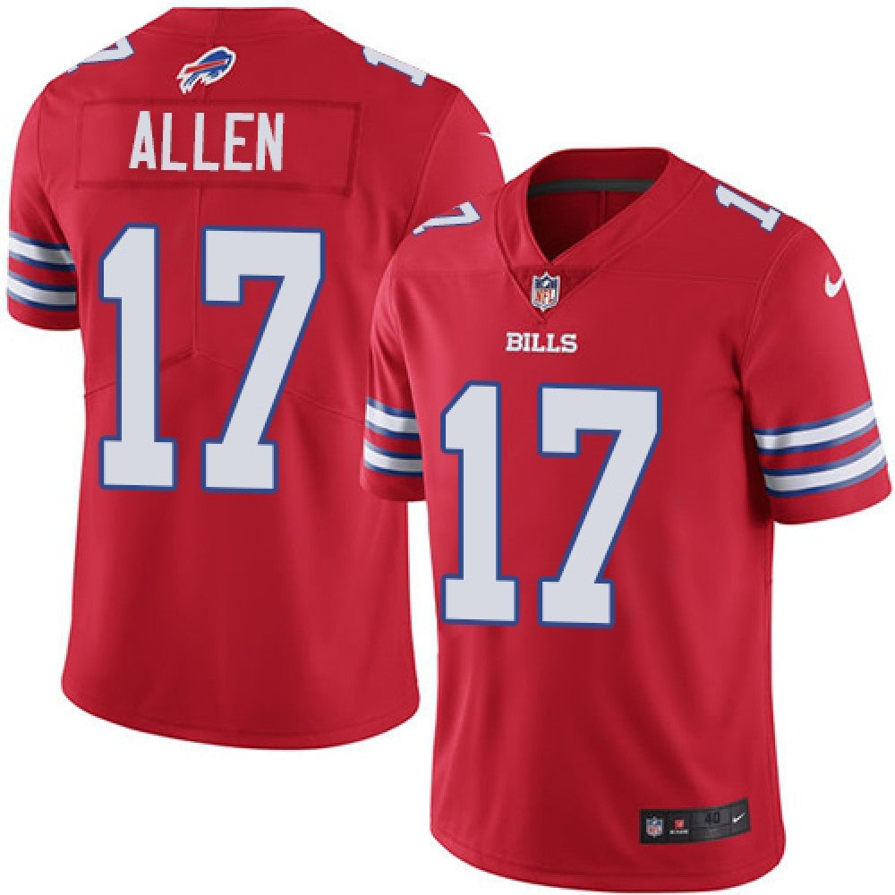 Men's Buffalo Bills #17 Josh Allen Red Vapor Untouchable Limited Stitched NFL Jersey 