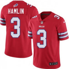 Men's Buffalo Bills #3 Damar Hamlin Red Vapor Untouchable Limited Stitched Jersey 