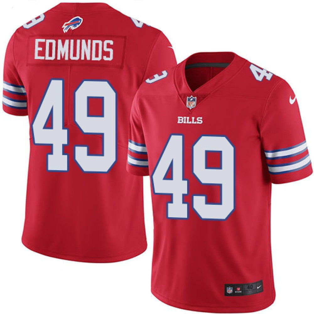 Men's Buffalo Bills #49 Tremaine Edmunds Red Vapor Untouchable Limited Stitched NFL Jersey 