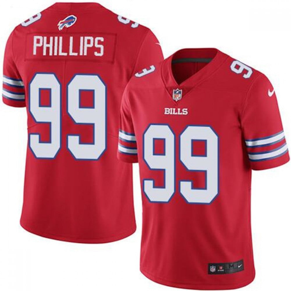 Men's Buffalo Bills #99 Harrison Phillips Red Vapor Untouchable Limited Stitched Jersey 
