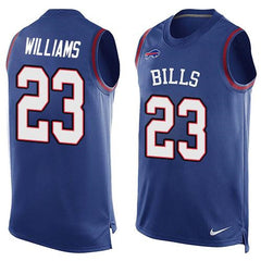 Bills #23 Aaron Williams Royal Blue Team Color Men's Stitched NFL Limited Tank Top Jersey 