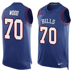 Bills #70 Eric Wood Royal Blue Team Color Men's Stitched NFL Limited Tank Top Jersey 