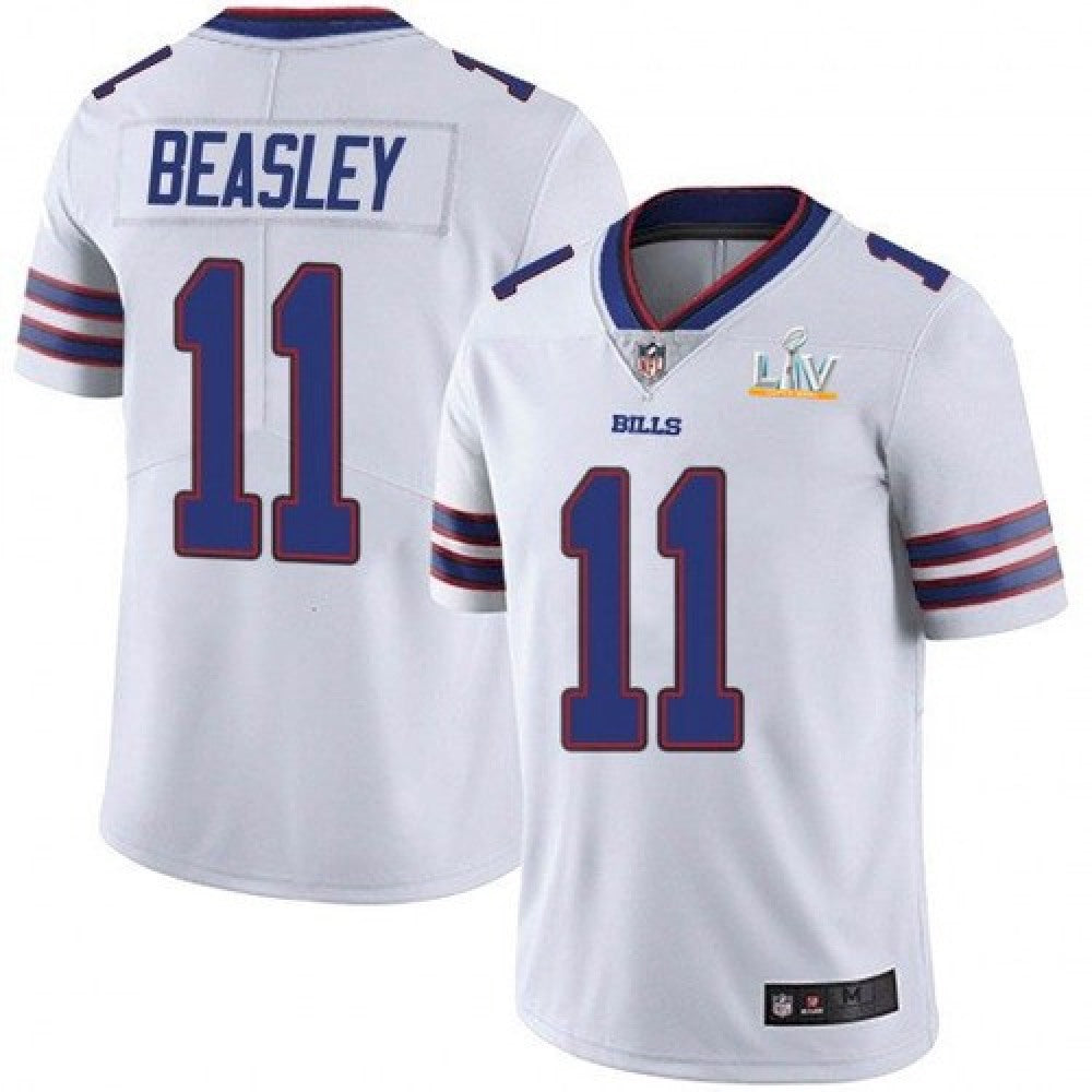 Men's Buffalo Bills #11 Cole Beasley White 2021 Super Bowl LV Stitched NFL Jersey 