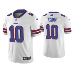 Men's Buffalo Bills #10 Jake Fromm White Vapor Untouchable Limited Stitched Jersey 