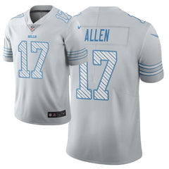 Men's Buffalo Bills #17 Josh Allen White 2019 City Edition Limited Stitched NFL Jersey 